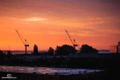 Sonnenaufgang Warnemünde