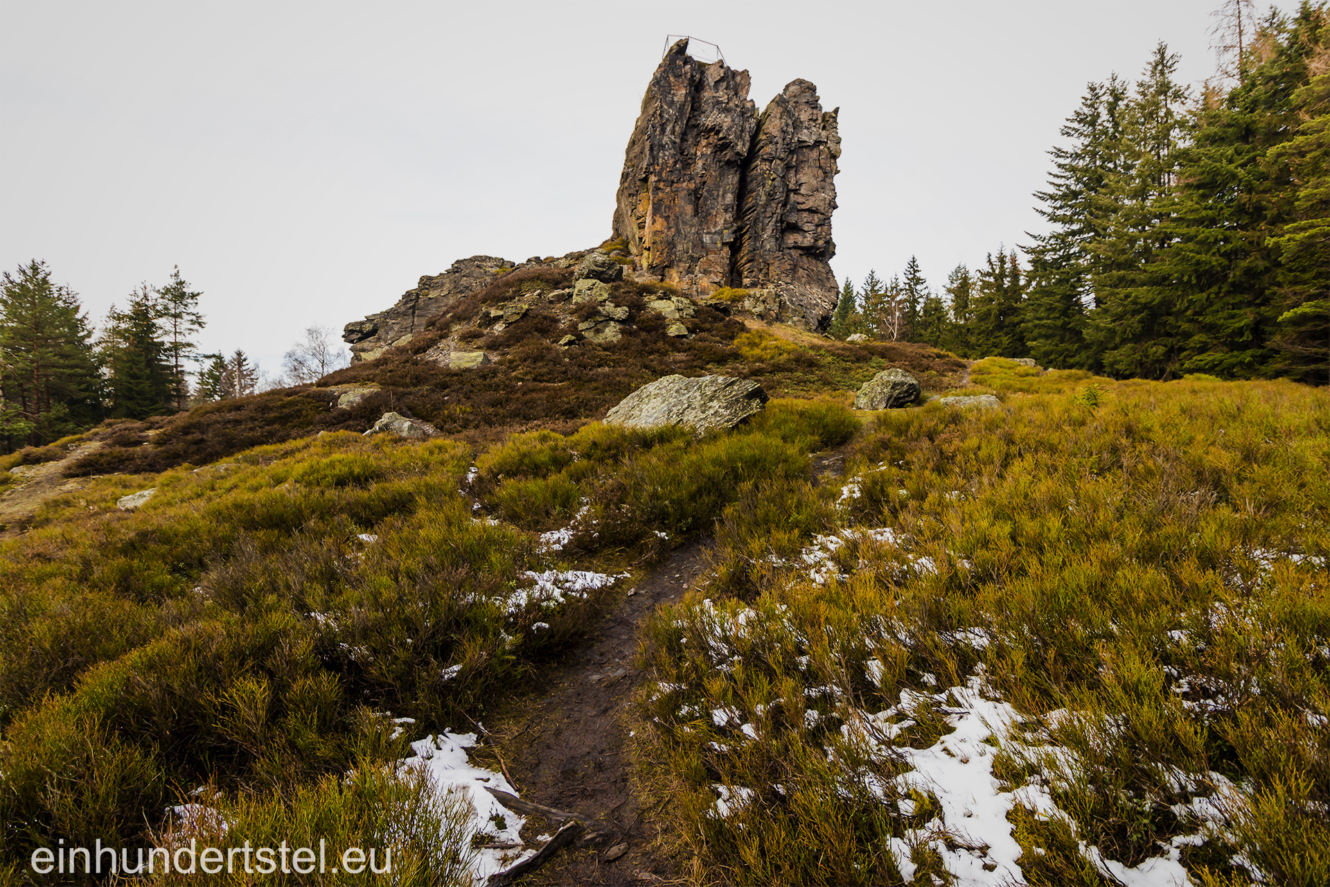 Hoher Stein Vysoky Kamen (Tschechien) einhundertstel